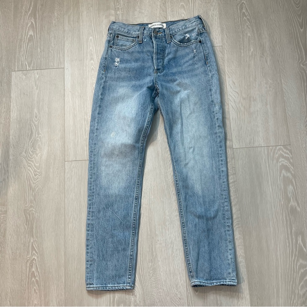 Aritzia Denim Forum The Ex Boyfriend Denim Blue size 26 Organic Cotton - Picture 6 of 16